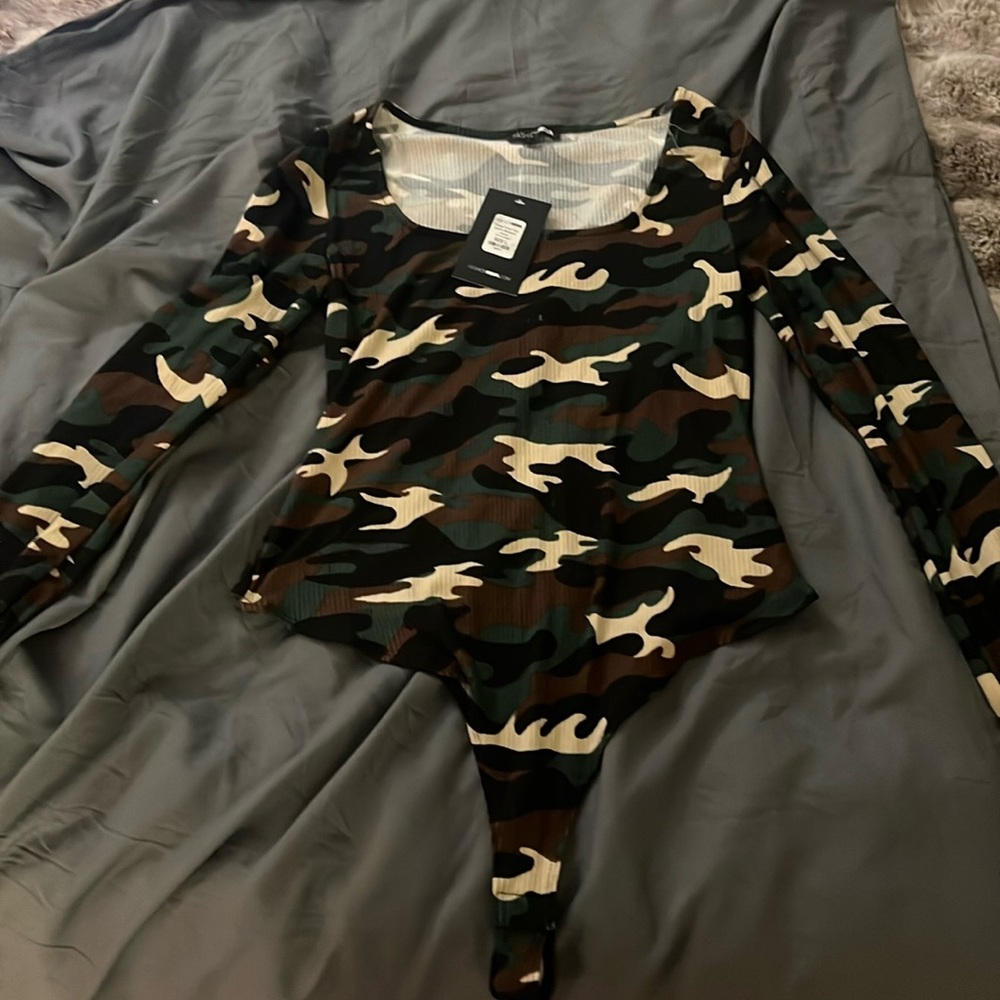 Hiding From You Camo Bodysuit - Fashion Nova - camouflage